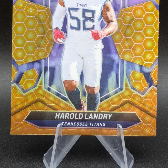 2024 Panini Mosaic Harold Landry #216 Honeycomb Prizm Case Hit - SP Titans - Picture 3 of 6
